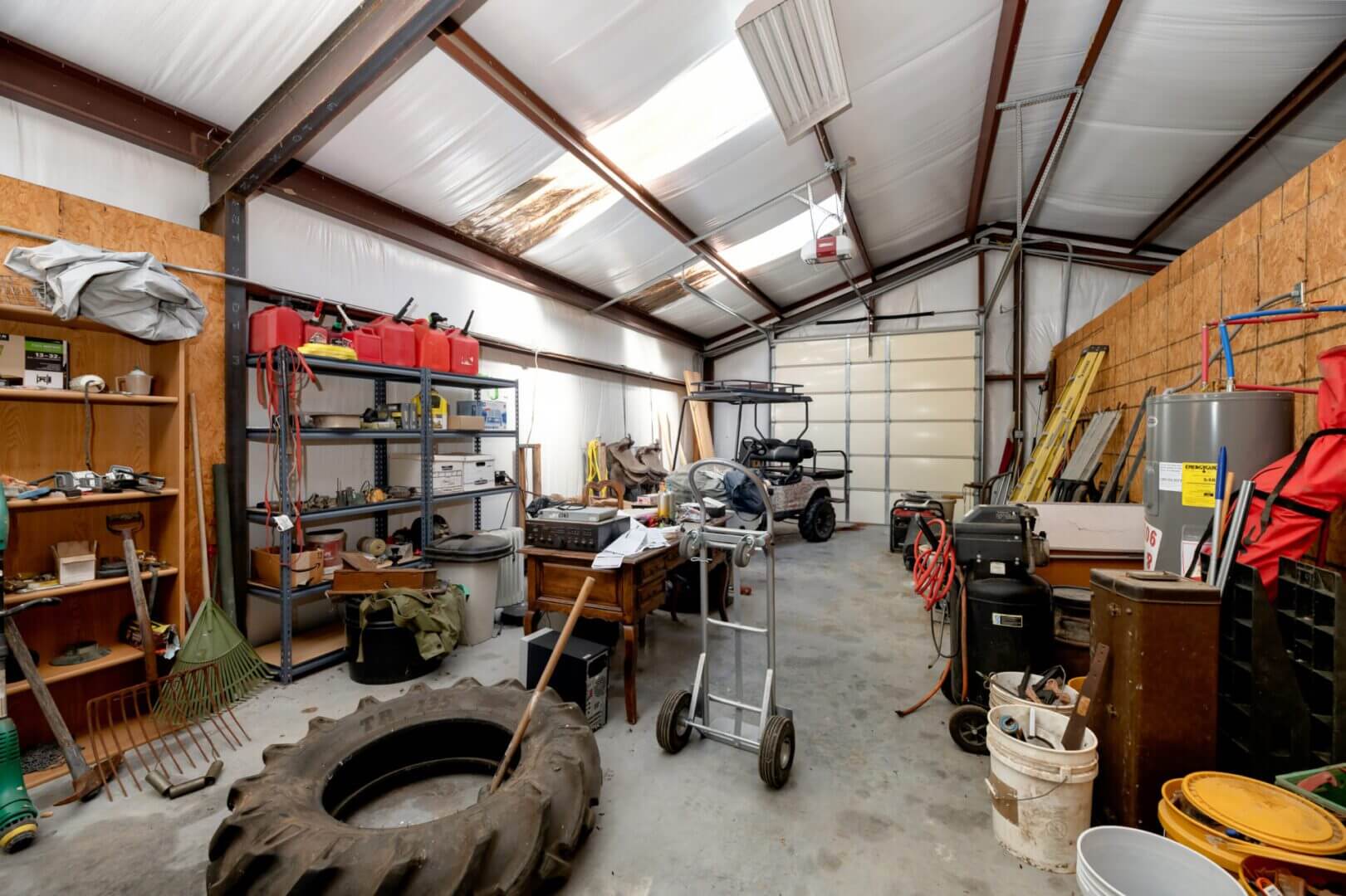 Workshop filled with various tools
